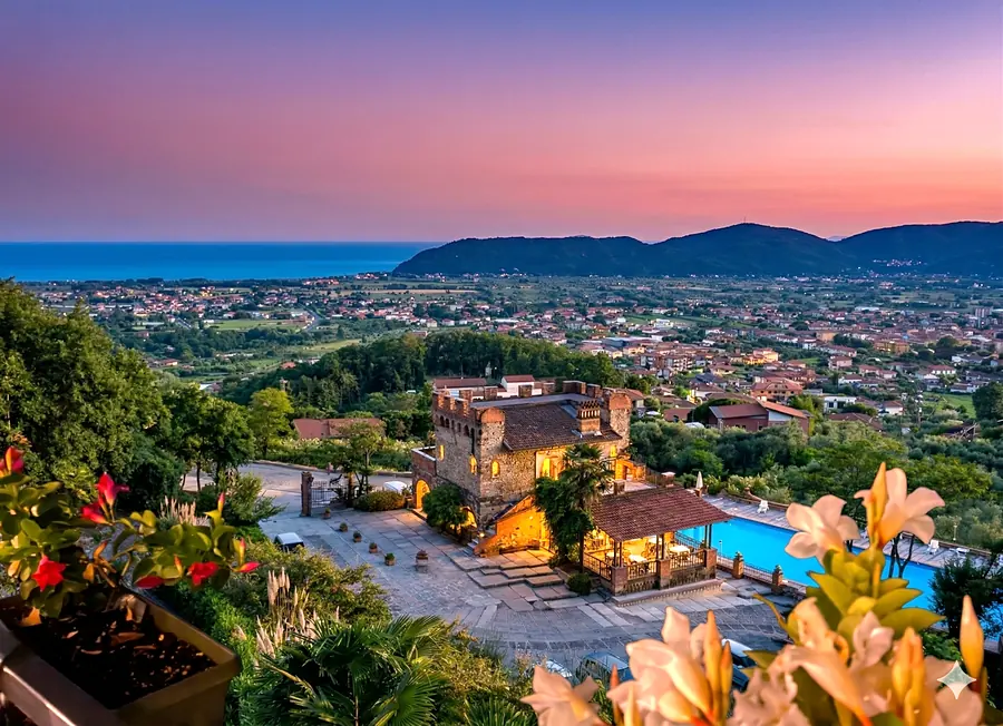 Ippotur Medieval Resort at sunset
